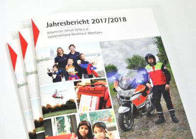 Mediendesign Jahresbericht Johanniter-Unfall-Hilfe NRW e.V.