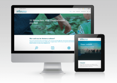 Webdesign für Genossenschaft rheinova